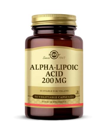 Solgar Alpha Lipoic Acid 200 Mg 50 Capsules (alpha Lipoic Acid) Skt:08.2025 - Buy Online on GoSupps.com