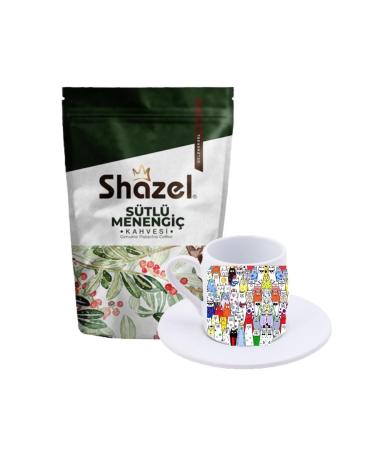 Shazel Milky Menengi Coffee 200 gr. + Cats Turkish Coffee Cup
