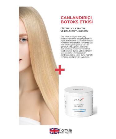 VEELA Collagen and Keratin Care Mask for Damaged Hair - Keratin & Collagen Hair Mask - Buy Online on GoSupps.com