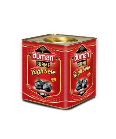 DUMAN GURME First Quality Breakfast Gemlik Black Olives L (230-260) Klb 10 Kg