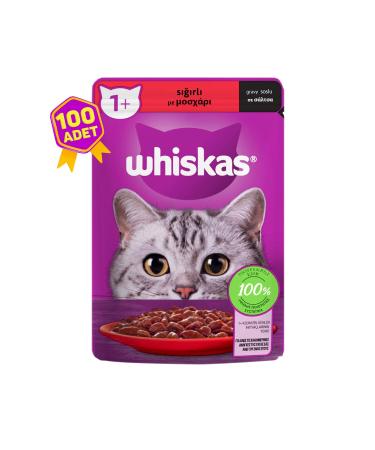 Whiskas Cattle Pouch Complete Canned Food for Kittens 100 X 85 Gr.