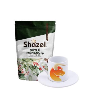 Shazel Milky Menengi Coffee 200 Gr. + Bull Patterned Turkish Coffee Cup
