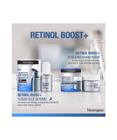 Neutrogena Retinol Boost+ Anti-Aging Anti-Wrinkle and Anti-Dark Spot Intensive Night Serum 30 Ml - Buy Online on GoSupps.com