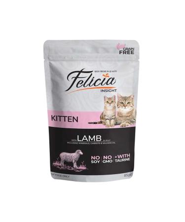Felicia Lamb Kitten Cat Pouch Food 85 Gr X 12 Pieces