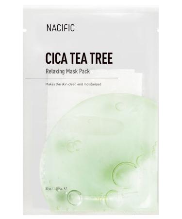 Nacific Cica Tea Tree Relaxing Mask - Calming Skin Mask - Buy Online on GoSupps.com