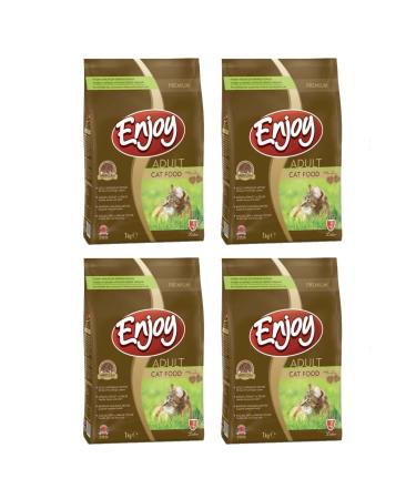 Enjoy Adult Cat Food Chicken 1 Kg X 4 Packs