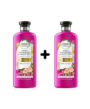 Herbal Essences Hair Care Conditioner Purifying White Strawberry and Sweet Mint 2-Pack (2x360 Ml)