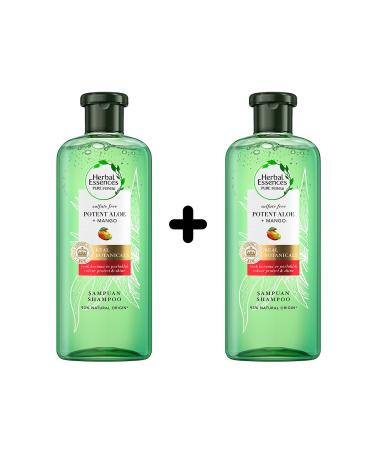 Herbal Essences Sulfate-Free Color Protection and Moisture Aloe + Mango Shampoo 2 Pack (2x 380 Ml)