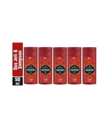Old Spice Captain Shower Gel & Shampoo 50 Ml X 5 Pieces