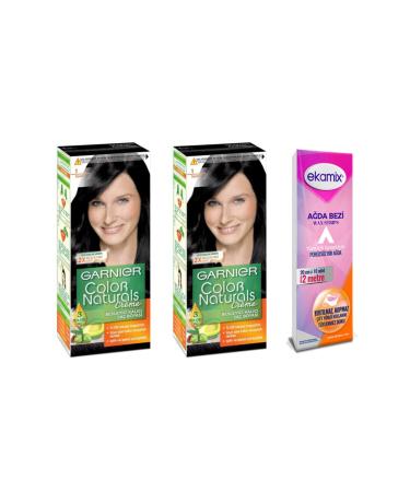Garnier Color Naturals Set Paint 1-0 Black 2 Pieces