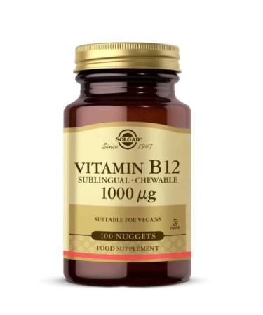 Solgar Vitamin B12 1000 Mg 100 Tablets Skt:11/25 - Buy Online on GoSupps.com