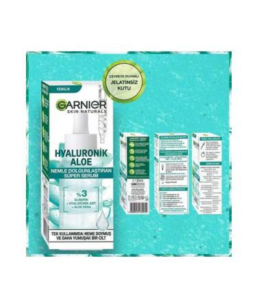Garnier Skin Naturals Hyaluronic Aloe: Moisture Plumping Super Serum 30 Ml - Buy Online on GoSupps.com