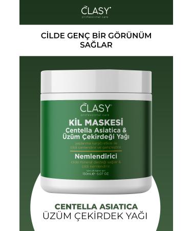 Clasy Care Care Clay Mask Centella Asiatica & Grape Seed 100 ml - Buy Online on GoSupps.com