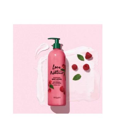 Oriflame Love Nature Organic Mint & Raspberry Energizing Body Lotion