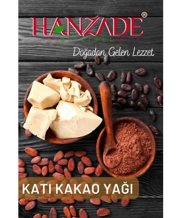 Hanzade Herbal Edible Pure Solid Cocoa Butter 500 Gr - Buy Online on GoSupps.com