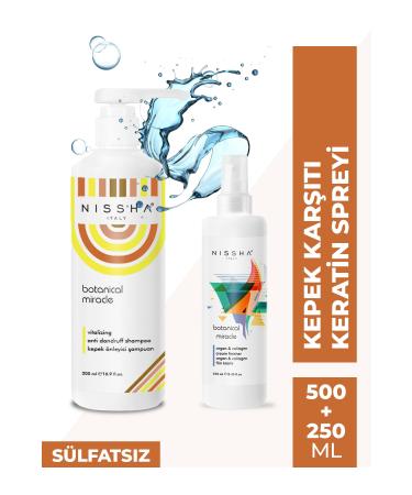 Nissha Anti-Dandruff Shampoo and After Shower Keratin Milk