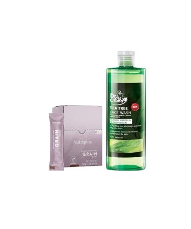 Farmasi Tea Tree Oil Face Wash Gel 225 Ml + Nutriplus Nutricoffe Grain Coffee Face Wash Gel-coffee