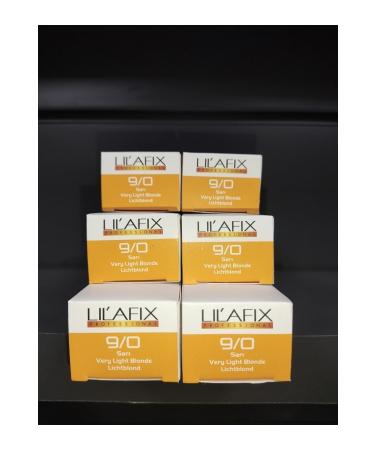 Lilafix 9.0 Yellow Cream Hair Dye 60mlx 6 Pieces..keuskozmetik050429