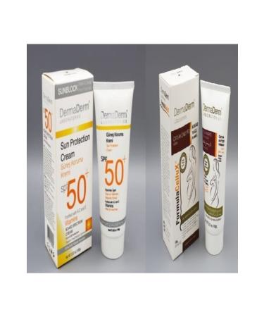 DermaDerm Set1 Sunscreen and Anti-Stretch Care Cream *2 Products