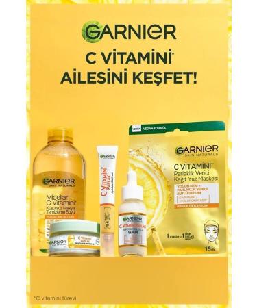 Garnier Vitamin C Brightening Anti-Dark Circles & Brightening Eye Cream 15.ml - Buy Online on GoSupps.com