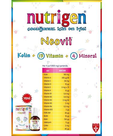 Nutrigen Neovit Neonatal Choline Vitamin Mineral - Buy Online on GoSupps.com