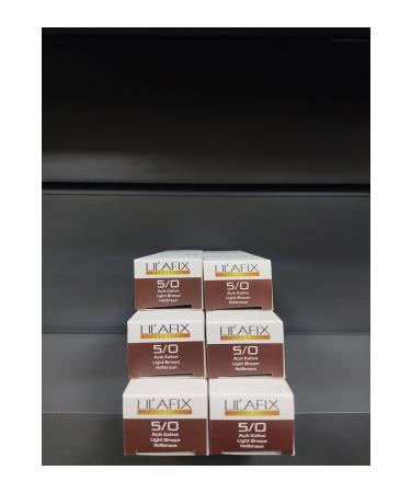 Lilafix 5.0 Light Brown Cream Hair Dye 60mlx6 Pieces..keuskozmetik050471