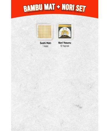 Elisa Food Organic Bamboo Sushi Mat + Natural Nori Sushi Seaweed - Buy Online on GoSupps.com