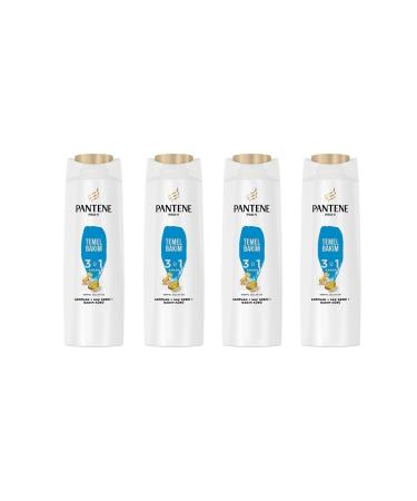 Pantene Basic Care 3 in 1 Shampoo 350 Ml 8006540477007 (4 Pieces)