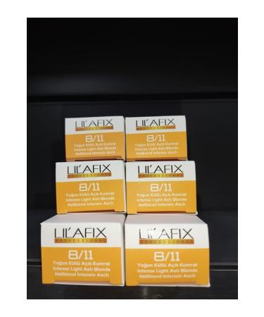 Lilafix 8.11 Intense Ash Light Blonde 60mlx6 Pieces..keuskozmetik050421