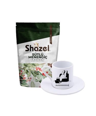 Shazel Milky Menengi Coffee 200 Gr. + Mooooood Shaped Turkish Coffee Cup