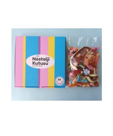 Nostalgia Box Mixed Jelly Beans Sour Sweet Flavors Arrangement 500 Gr - Buy Online on GoSupps.com