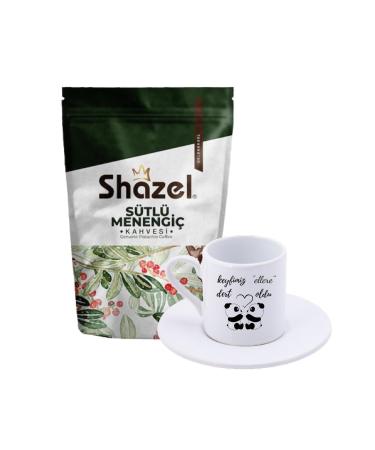 Shazel Milky Menengi Coffee 200 Gr. + We Were Trouble for Hands Turkish Coffee Cup
