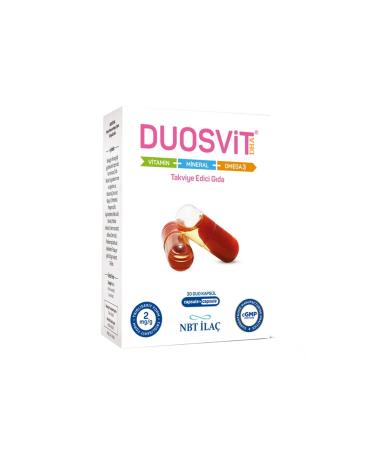 Nbt la Duosvit Dha 30 Capsules (VIT-MIN-OMEGA3) - Buy Online on GoSupps.com