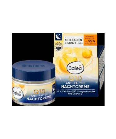 BALEA Anti-Wrinkle Night Cream Skin Firming Natural Q10 Omega Complex and Vitamin E