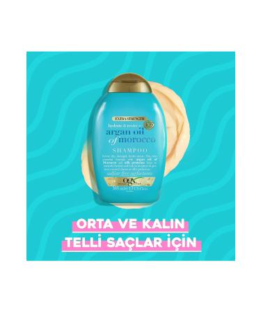 OGX Argan Oil Of Morocco Strong Moisturizing Argan Oil Salt-Free Shampoo 385ml - Buy Online on GoSupps.com