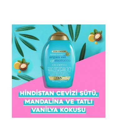 OGX Argan Oil Of Morocco Strong Moisturizing Argan Oil Salt-Free Shampoo 385ml - Buy Online on GoSupps.com