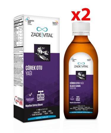 Zade Vital Black Cumin Oil 150 Ml 2 Pieces