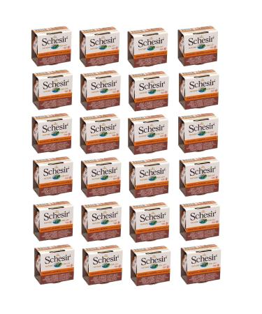 Schesir Tuna and Salmon Cat Canned Food 70 Gr. X 24 Pieces