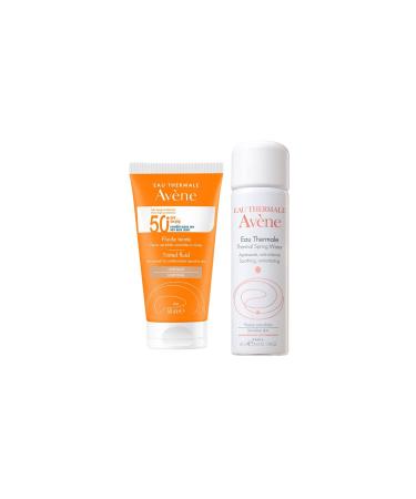 Avene Tinted Fluid SPF 50+ Tinted Sunscreen for Normal or Combination Skin 50 Ml - Thermal Water 50 Ml