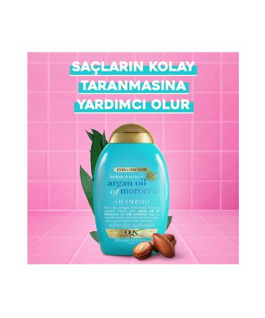 OGX Argan Oil Of Morocco Strong Moisturizing Argan Oil Salt-Free Shampoo 385ml - Buy Online on GoSupps.com