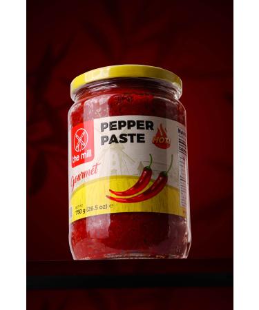 The Mill Gourmet Pepper Paste 750 g Glass Jar - Additive Free - Natural - Vegan - Pasteurized - Buy Online on GoSupps.com