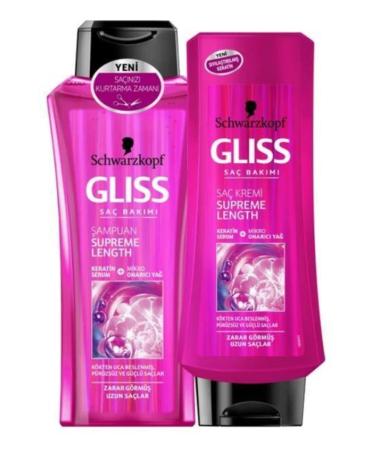 Gliss Supreme Length Shampoo 400ml Supreme Length Conditioner 360ml