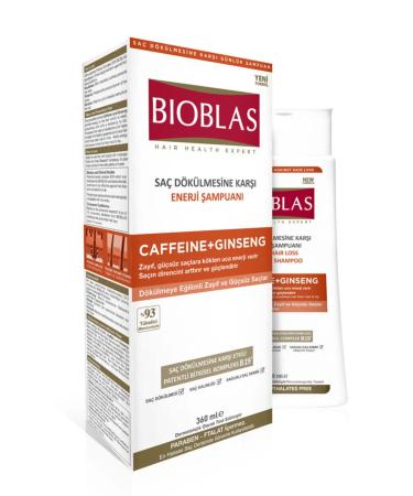Bioblas Caffeine + Ginseng Shampoo 360ml