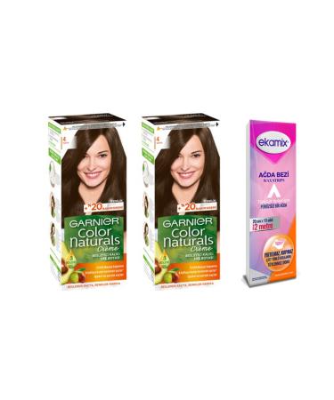 Garnier Color Naturals Set Paint 4 Brown 2 Pieces