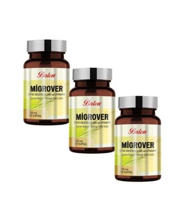 Balen Migrover Plant Extract and Vitamin Containing Capsule 720mg*60 3 Pieces