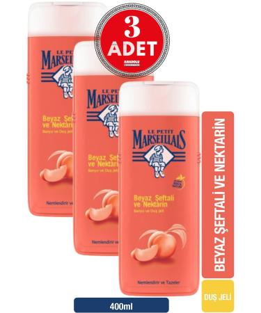 Le Petit Marseillais Shower Gel White Peach And Nectarine 400 Ml 3 Pieces