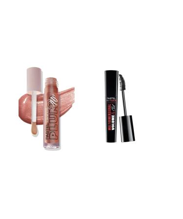 Pastel Plump Up Gloss 202 Plumping Lip Gloss + Multidimensional Volume Mascara