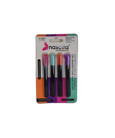 Nascita Professional Eyebrow and Eyelash Shaping Mascara Set of 12 Flexible Silicone Heads - Buy Online on GoSupps.com