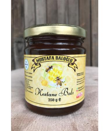 Mustafa Balo lu Honey Products Black Sea Chestnut Honey (ORGANIC) 250 gr - Buy Online on GoSupps.com
