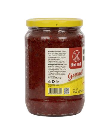 The Mill Gourmet Pepper Paste 750 g Glass Jar - Additive Free - Natural - Vegan - Pasteurized - Buy Online on GoSupps.com